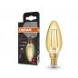 Preview: OSRAM LED E14 VINTAGE LED Kerzenlampe GOLD 1,5W wie 12W extra warmweißes Licht